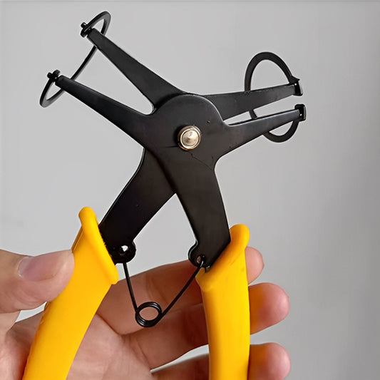 pince circlips bec droit poignees jaunes