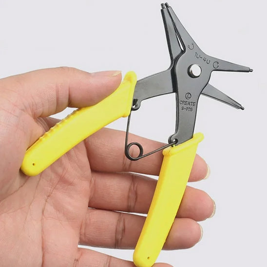 pince circlips poignee jaune tenue main