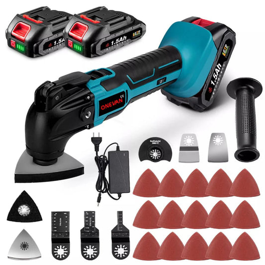 Scie Oscillante - OscilCraft™ - Bleu 2 Batteries - Royaume Rénovation